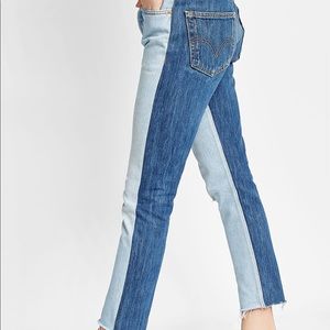 BRAND NEW RE/DONE 2TONE CROPPED DENIM - 24